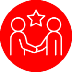 Customer dedication icon